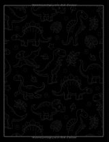 Dinosaures – Livre de coloriage enfants 4 à 8 ans, 50 coloriages, grand format 21,6 x 27,9 cm