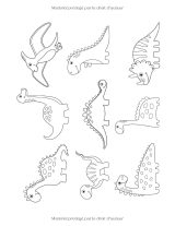 Dinosaures – Livre de coloriage enfants 4 à 8 ans, 50 coloriages, grand format 21,6 x 27,9 cm