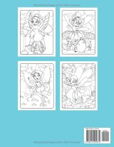 Livre de Coloriage Fées 4–8 ans – 30 Dessins, 62 Pages, Format 21,59 x 27,94 cm, Couverture Souple