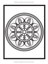 Coloriage Mandala pour les intelligents – 50 mandalas géométriques et mignons | Livre de coloriage relaxant pour adultes et enfants