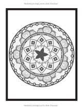 Coloriage Mandala pour les intelligents – 50 mandalas géométriques et mignons | Livre de coloriage relaxant pour adultes et enfants