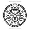 Livre de coloriage Mandala : 50 mandalas géométriques et mignons pour adultes et enfants – dessins relaxants