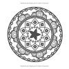 Livre de coloriage Mandala : 50 mandalas géométriques et mignons pour adultes et enfants – dessins relaxants