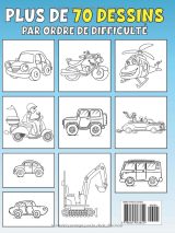 Gros livre de coloriage enfants 4–8 ans – Véhicules (voitures, camions, trains, avions, bateaux) • 150 pages • Grand format rigide