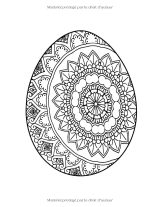 Livre de Coloriage Mandalas de Pâques – 50 œufs à colorier pour adultes et ados, anti-stress, art-thérapie, grand format 21,59 x 27,94 cm