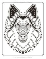 Animaux Mandalas – Livre de coloriage anti-stress pour adultes et ados, 50 motifs d’animaux, format 8,5 x 11 po, 100 pages