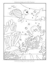 Les fonds marins – Livre de coloriage | Animaux de la mer 4–8 ans, grand format, 60 pages
