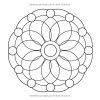 Mandalas – Livre de coloriage pour seniors et adultes : 35 mandalas antistress en gros caractères, format carré 21,6 cm, 72 pages