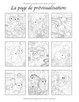100 Bébés Animaux – Livre de coloriage pour adultes: 100 dessins mignons (forêt, mer, ferme, jungle) – grand format 21,59 x 27,94 cm