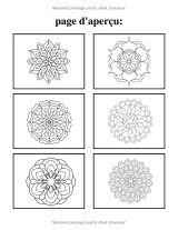 Mandalas faciles – Livre de coloriage anti-stress pour débutants, enfants, ados, adultes et seniors (50 motifs, format A4)