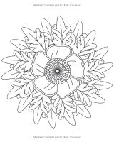 Livre de Coloriage Mandalas Fleurs pour Seniors – 100 Mandalas Floraux Faciles à Colorier