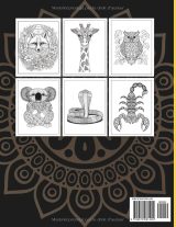 50 Mandalas Animaux Sauvages – Livre de coloriage pour enfants 8 ans et plus (grand format 21,6 x 27,9 cm)