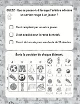 Cahier d’activités Football – 100 jeux: labyrinthes, sudoku, mots mêlés, coloriages, quizz et logique | Enfants 6-10 ans