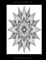Livre de coloriage mandalas pour adultes – 60 motifs anti-stress, grand format 21,59 x 27,94 cm