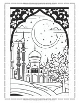 Ramadan Moubarak – Livre d’activités pour apprendre l’alphabet et les chiffres arabes | 30 jours, 30 activités, coloriages et bonnes actions | Format 8,5 x 11 po