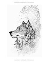 50 Coloriages de Loups Mandala et Tribal – Livre de coloriage adulte antistress et détente créative
