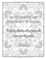 Livre de coloriage Mandala Fleurs pour adultes – 35 mandalas avec citations motivantes et pensées positives