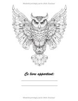 Hibou Livre de Coloriage Mandala – 40 illustrations de hiboux anti-stress par Lea Schöning