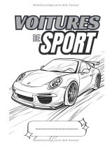 Voitures de sport – Cahier de coloriage : 50 supercars à colorier | Anti-stress pour enfants, ados et adultes