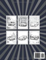 Voitures de sport – Cahier de coloriage : 50 supercars à colorier | Anti-stress pour enfants, ados et adultes