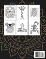 Mandalas Animaux Sauvages – Livre de coloriage antistress pour ados et adultes, 50+ animaux mandalas, art-thérapie, 108 pages, grand format