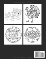 Livre de coloriage mandala enfants – 50 mandalas d’animaux (chats, chevaux, éléphants, lions, licornes, chiens) – Cahier A4 dès 6 ans