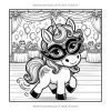 100 coloriages Licorne – Cahier de coloriage pour enfants et adultes, format carré 20,96 cm, 100 pages