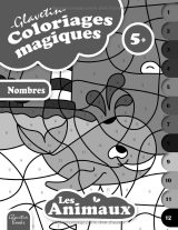 Glavetin – Coloriages magiques – Les animaux : coloriage par numéros dès 5 ans, 30 dessins, grand format
