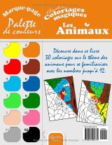 Glavetin – Coloriages magiques – Les animaux : coloriage par numéros dès 5 ans, 30 dessins, grand format