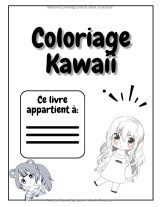 Coloriage Kawaii Fille 8-12 ans – 48 dessins manga & anime anti-stress, grand format 8,5 x 11 pouces