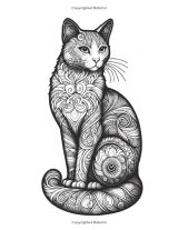 Chats Mandalas – Livre de coloriage pour adultes : 50 chats élégants en style mandala, anti‑stress et relaxants