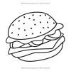 Livre de coloriage alimentaire pour tout-petits – 50 dessins épais et faciles à colorier dès 1 an, grands motifs de fruits, légumes et snacks