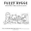 Fuzzy Hygge – Livre de coloriage de Noël pour adultes et ados | Scènes d’hiver cosy et festives avec adorables animaux