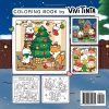 Fuzzy Hygge – Livre de coloriage de Noël pour adultes et ados | Scènes d’hiver cosy et festives avec adorables animaux