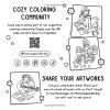 Girl Moments – Livre de coloriage pour adultes et ados | 40 illustrations cosy | Détente & anti-stress | Format carré 21,6 cm | Pages recto seul