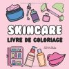 Livre de coloriage Skincare – 50 dessins apaisants de soins de la peau pour filles, ados et adultes
