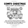 Comfy Christmas – Livre de coloriage mignon et cosy pour adultes et ados | Scènes hygge de Noël avec adorables animaux