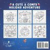 Comfy Christmas – Livre de coloriage mignon et cosy pour adultes et ados | Scènes hygge de Noël avec adorables animaux