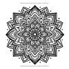 Livre de coloriage Mandalas simple et facile pour adultes – 50 mandalas grands pour une coloration relaxante et anti-stress