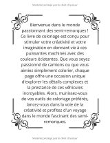 Livre de coloriage camions pour adultes – Poids lourds et remorques, impression 300 dpi, papier 90 g/m²