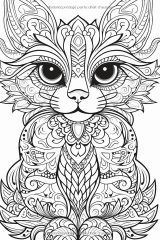 Livre de coloriage Mandalas Chats – anti-stress, motifs félins variés pour adultes et ados