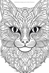 Livre de coloriage Mandalas Chats – anti-stress, motifs félins variés pour adultes et ados