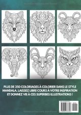 Mandalas Animaux – Livre de coloriage pour adultes : 250+ mandalas à colorier pour relaxation, créativité et méditation