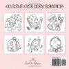 Cozy & Girly – Livre de coloriage pour enfants et adultes, dessins mignons faciles à lignes épaisses pour la détente