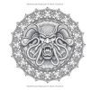 Créatures mythiques mystiques – Livre de coloriage Mandala, Volume 1 | 56 motifs ronds pour adolescents et adultes