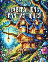 Habitations Fantastiques – Livre de coloriage pour adultes | Maisons féeriques, châteaux et cottages | 50 illustrations anti-stress