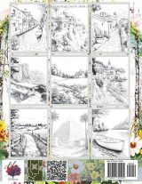 Paysages & Couleurs – Cahier de coloriage adulte | 50 paysages apaisants à colorier | Anti-stress, détente, format A4
