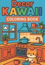 Ma Jolie Maison – Cahier de coloriage kawaii | Scènes de la maison et du jardin | Dès 4 ans