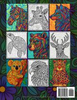 Animaux Mandalas – Livre de coloriage pour adultes, 50 illustrations faites main pour détente et pleine conscience