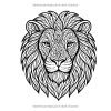 Animaux Relaxants Mandala – Cahier de coloriage adulte avec 50 illustrations anti-stress d’animaux sauvages et exotiques